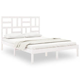 Vidaxl bedframe massief hout wit 160x200 cm