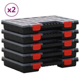 Vidaxl Range Boxes 10 PCS 34,5x25x5 cm polypropen