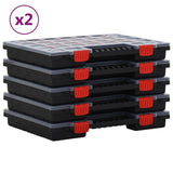 Cajas de rango de Vidaxl 10 PCS 40x30x5 cm Polypropene