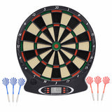 Vidaxl Dartboard Electric z pikado polipropeno črno