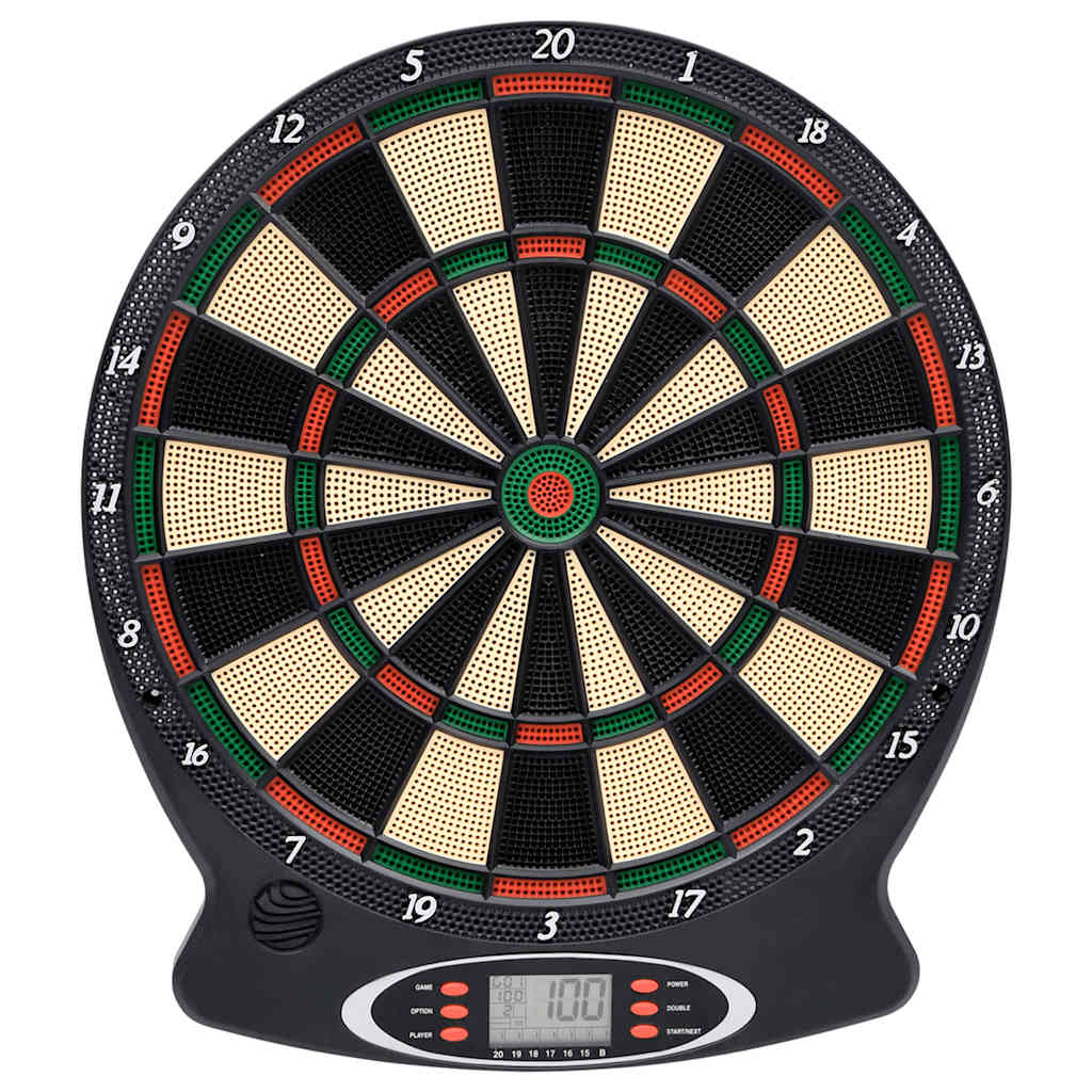 Vidaxl Dartboard Electric z pikado polipropeno črno