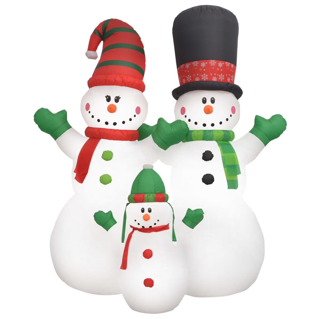 Vidaxl Snowman infatable mat LED 240 cm