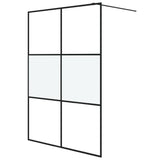 Vidaxl Walk-In Shower Wall 140x195 cm Mezzo Mat ESG Black