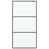 Vidaxl Walk-In Walk Murn 100x195 cm Matte Esg Verre noir
