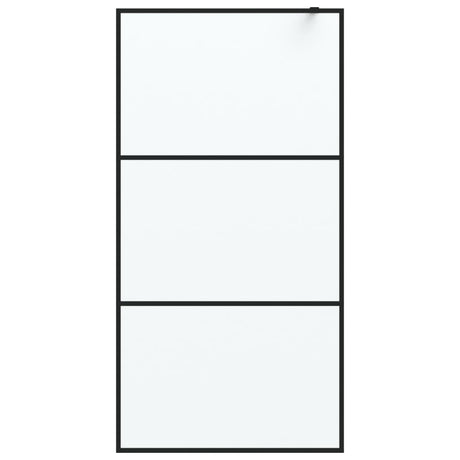 Vidaxl Walk-In Walk Murn 100x195 cm Matte Esg Verre noir