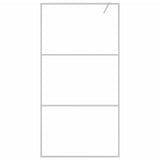 Vidaxl Walk-In Walking Wall 100x195 cm transparent ESG en verre argent coloré