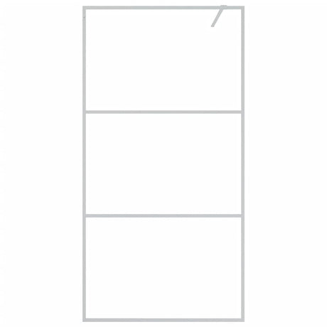 Vidaxl Walk-In Walking Wall 100x195 cm transparent ESG en verre argent coloré