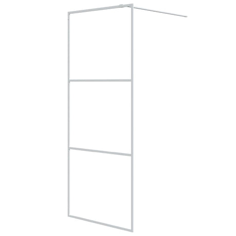 Vidaxl Walk-In Walking Mur 80x195 cm Transparent ESG Glass White