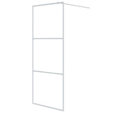 Vidaxl walk-in brusevæg 80x195 cm Transparent ESG Glass White