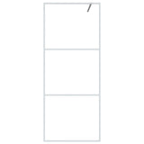 Vidaxl Walk-In Walking Mur 80x195 cm Transparent ESG Glass White