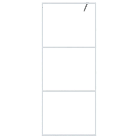 Vidaxl Walk-In Walking Mur 80x195 cm Transparent ESG Glass White