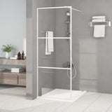 Vidaxl Walk-In Walking Mur 80x195 cm Transparent ESG Glass White