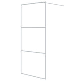 Vidaxl Walk-In Walk Murn 90x195 cm Transparent ESG Glass White
