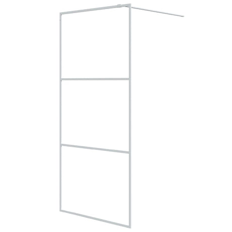 Vidaxl Walk-In Walk Murn 90x195 cm Transparent ESG Glass White
