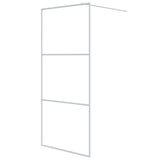 Vidaxl walk-in brusevæg 90x195 cm Gennemsigtig ESG Glass White