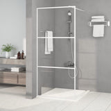 Vidaxl walk-in brusevæg 90x195 cm Gennemsigtig ESG Glass White