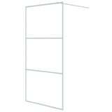 Vidaxl walk-in brusevæg 100x195 cm Transparent ESG Glass White