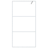 Vidaxl Walk-In Walk Murn 100x195 cm Transparent ESG Glass White
