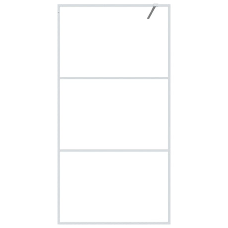 Vidaxl Walk-In Walk Murn 100x195 cm Transparent ESG Glass White