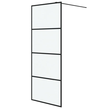 Vidaxl Walk-In Walk Murn 80x195 cm Mat Esg Verre noir