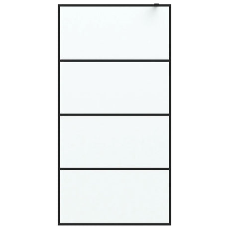Vidaxl Walk-In Walk Murn 100x195 cm Matte Esg Verre noir