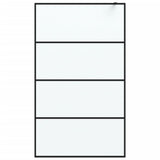 Vidaxl Walk-In Walk Murn 115x195 cm mat esg verre noir