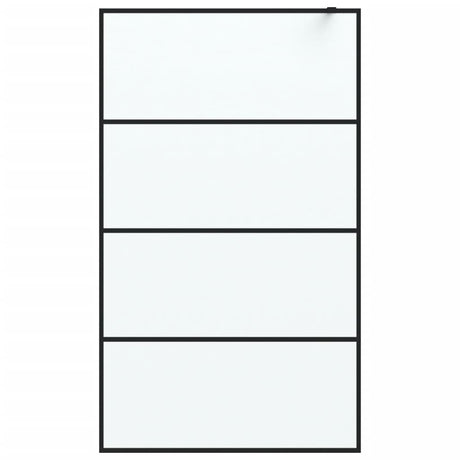 Vidaxl Walk-In Walk Murn 115x195 cm mat esg verre noir