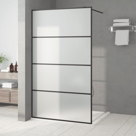 Vidaxl Walk-In Walk Murn 115x195 cm mat esg verre noir