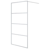 Vidaxl Walk-In Walking Wall 100x195 cm transparent ESG en verre argent coloré