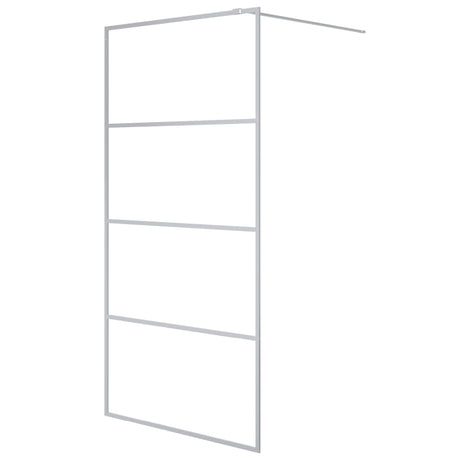 Vidaxl Walk-In Walking Wall 100x195 cm transparent ESG en verre argent coloré