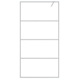 Vidaxl Walk-In Walking Wall 100x195 cm transparent ESG en verre argent coloré