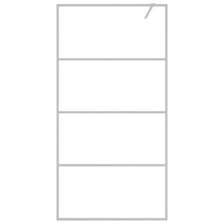 Vidaxl Walk-In Walking Wall 100x195 cm transparent ESG en verre argent coloré