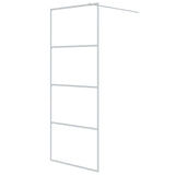 Vidaxl walk-in brusevæg 80x195 cm Transparent ESG Glass White