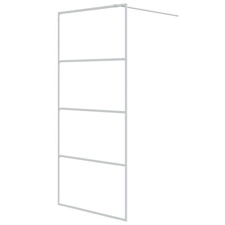 Vidaxl Walk-In Walk Murn 90x195 cm Transparent ESG Glass White