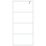 Vidaxl Walk-In Walk Murn 90x195 cm Transparent ESG Glass White