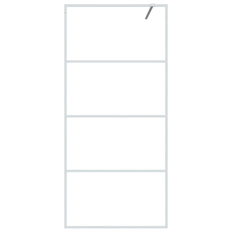 Vidaxl Walk-In Walk Murn 90x195 cm Transparent ESG Glass White
