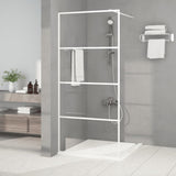 Vidaxl walk-in brusevæg 90x195 cm Gennemsigtig ESG Glass White