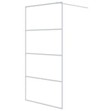 Vidaxx cabine de douche à l'italienne 100x195 cm verre ESG transparent blanc