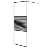 Vidaxl Walk-In Walking Mur 80x195 cm Verre ESG transparent noir