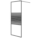 Vidaxl walk-in brusevæg 80x195 cm Gennemsigtig ESG Glass sort