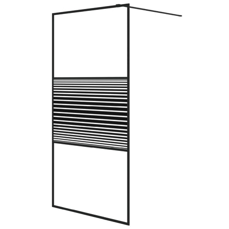 Vidaxx cabine de douche à l'italienne 100x195 cm verre ESG transparent noir