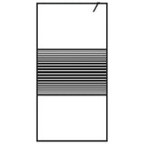 Vidaxx cabine de douche à l'italienne 100x195 cm verre ESG transparent noir