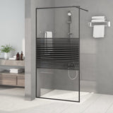 Vidaxx cabine de douche à l'italienne 100x195 cm verre ESG transparent noir