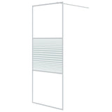 Vidaxl walk-in brusevæg 80x195 cm Transparent ESG Glass White