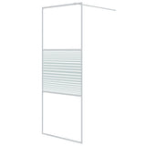 Vidaxl Walk-In Walking Mur 80x195 cm Transparent ESG Glass White