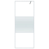 Vidaxl Walk-In Walking Mur 80x195 cm Transparent ESG Glass White