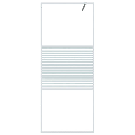 Vidaxl Walk-In Walking Mur 80x195 cm Transparent ESG Glass White
