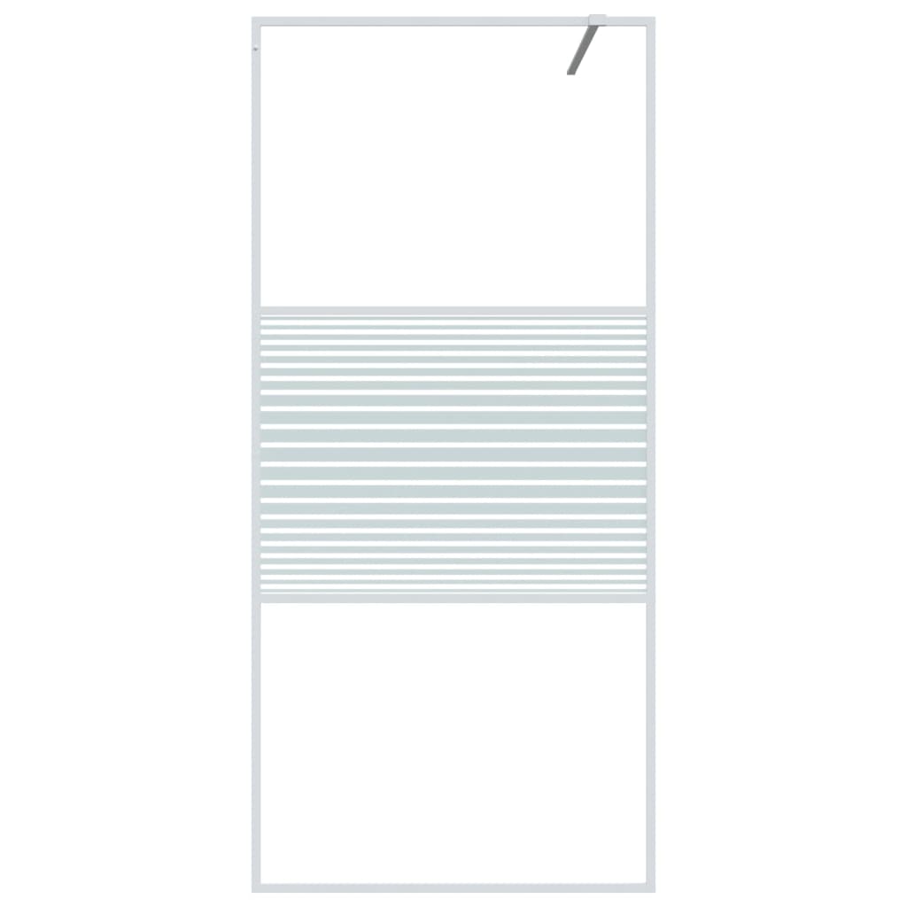 Vidaxx cabine de douche à l'italienne 90x195 cm verre ESG transparent blanc