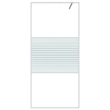 Vidaxx cabine de douche à l'italienne 90x195 cm verre ESG transparent blanc