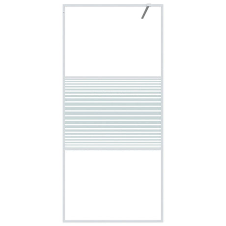 Vidaxx cabine de douche à l'italienne 90x195 cm verre ESG transparent blanc